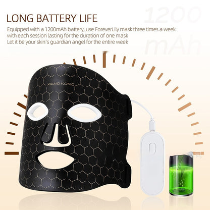 Masque LED Photothérapie - Soin Anti-Âge et Anti-Acné
